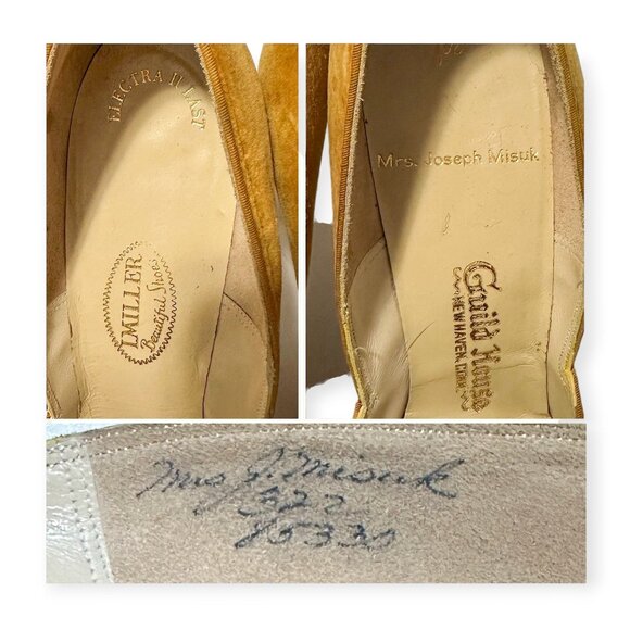 Vintage I. Miller Custom Velvet Heels | Guild House New Haven | Electra II Last - Picture 10 of 14